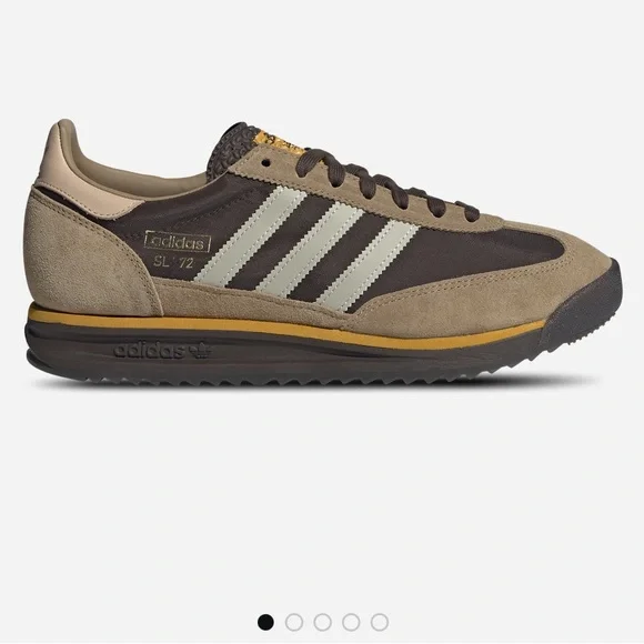 Adidas SL 72 RS Brown and Tan Sneakers - Picture 2 of 7